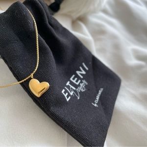 Forever Heart Stainless Steel Gold Necklace.